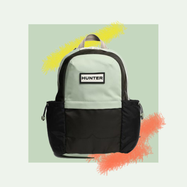 Mochila Patchwork Negro & Celeste