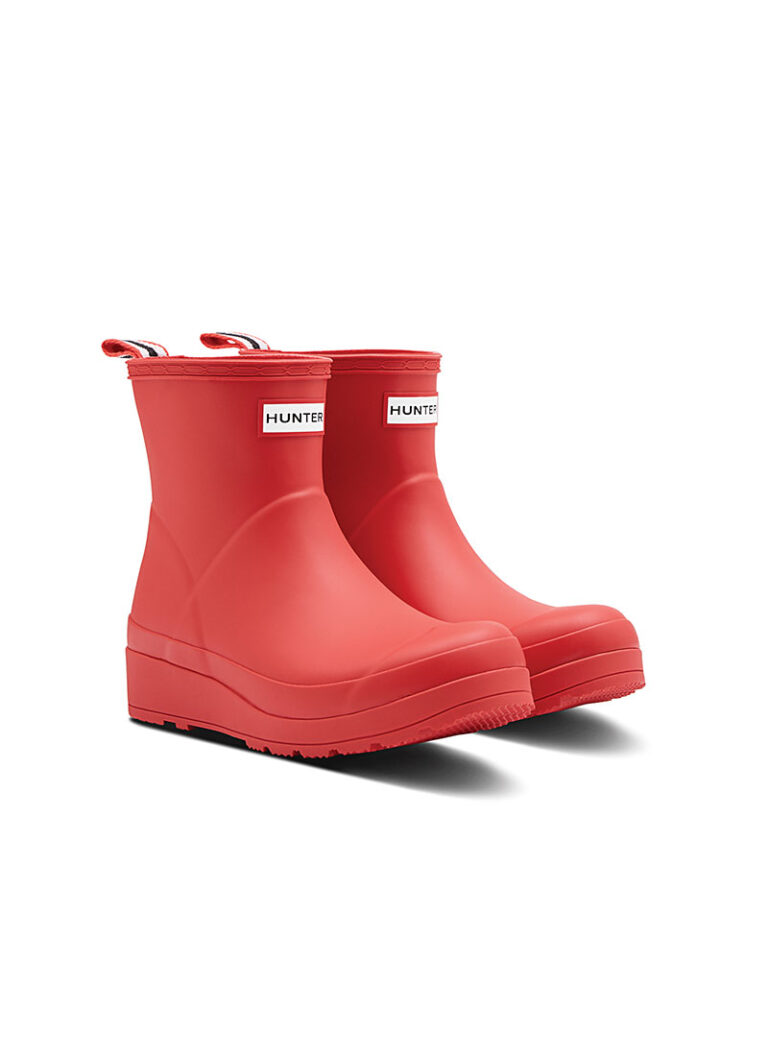 Botas de Agua Bajas Play para Mujer Rojo