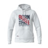 Poleron Hoodie Born to be Free White